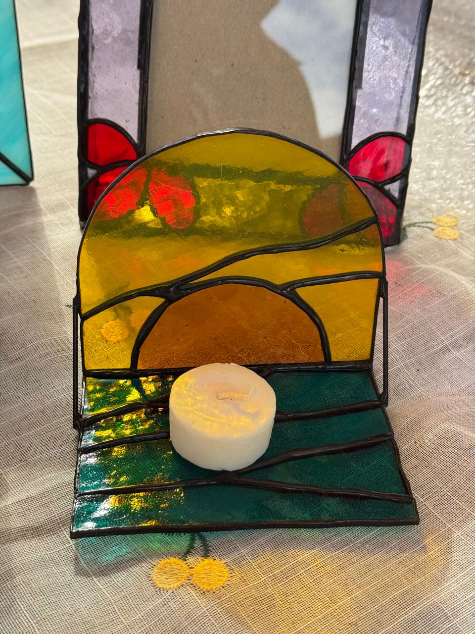 Sunset candle holder