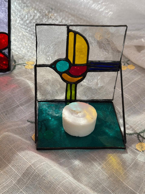 Bird candle holder
