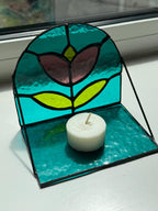 Floral candle holder