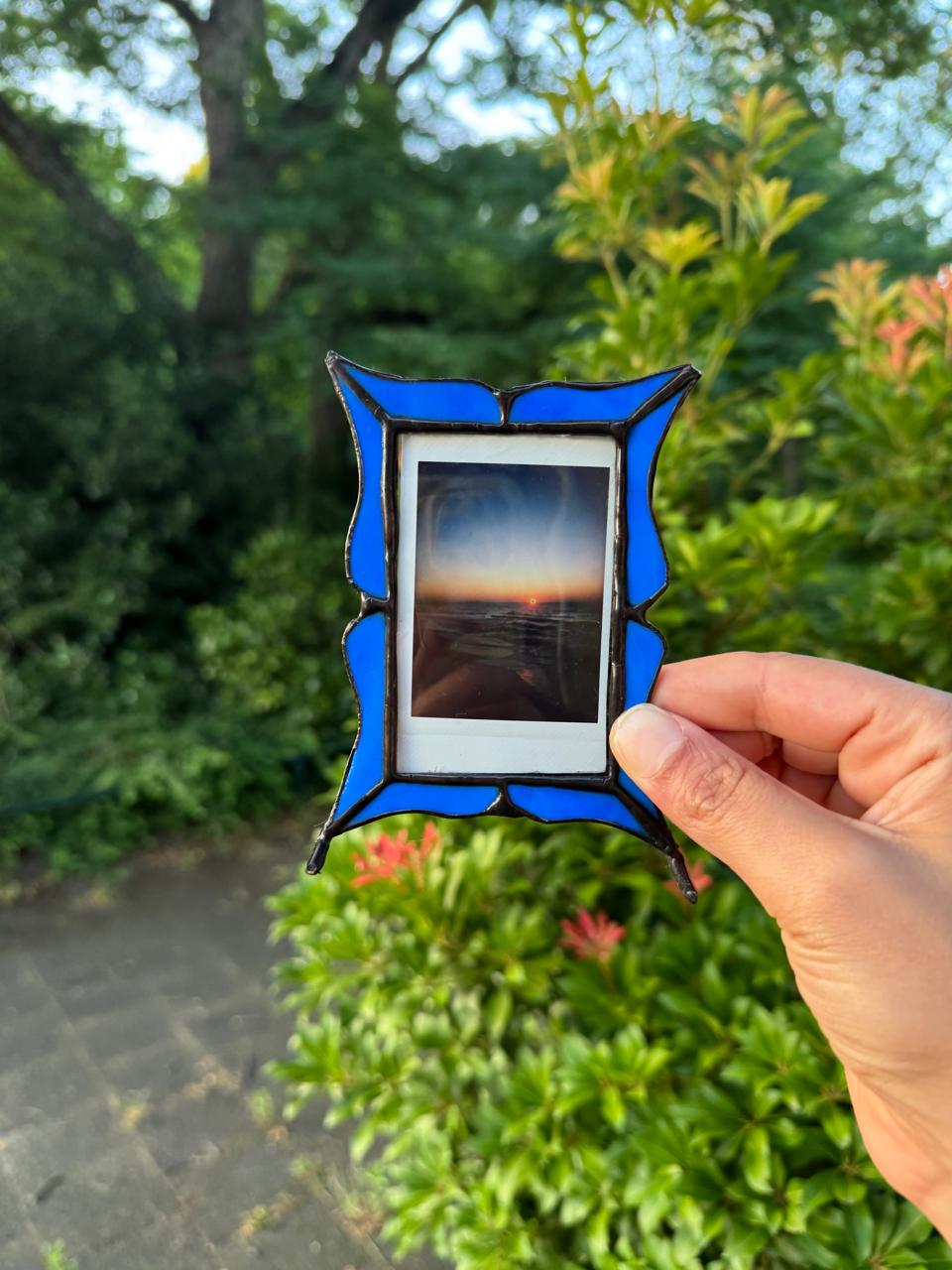 Blue Instax frame