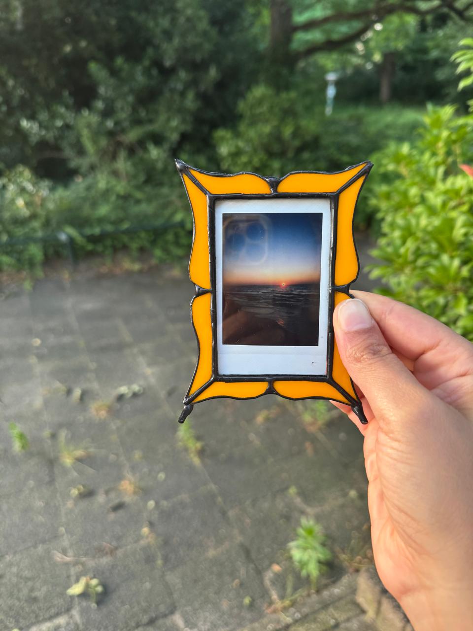 Yellow Instax frame