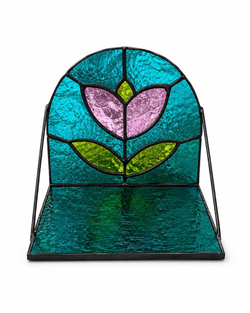 Floral candle holder